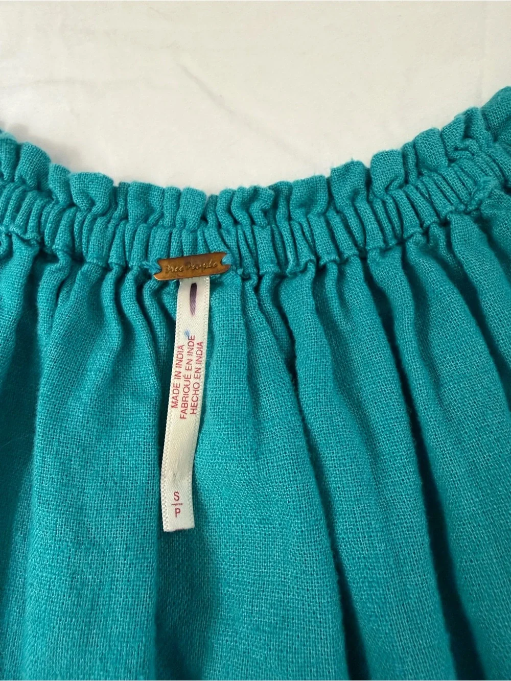 Free People Teal Mini Dress